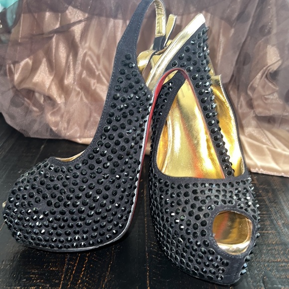 Belight Sexy Ultra High Platform Peep-toe Sandals 9 - Picture 1 of 5